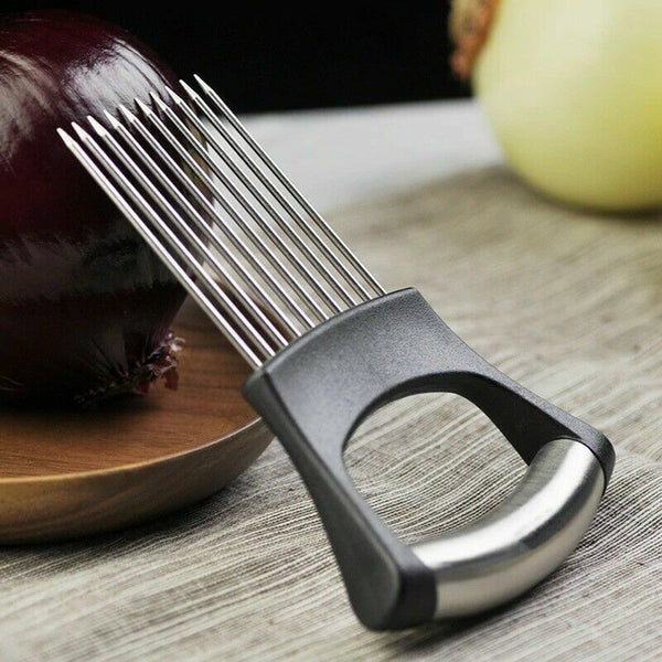 Food Slice Assistant Onion Slicer Vegetable Cutter Fish Meat Potato Holder Tool