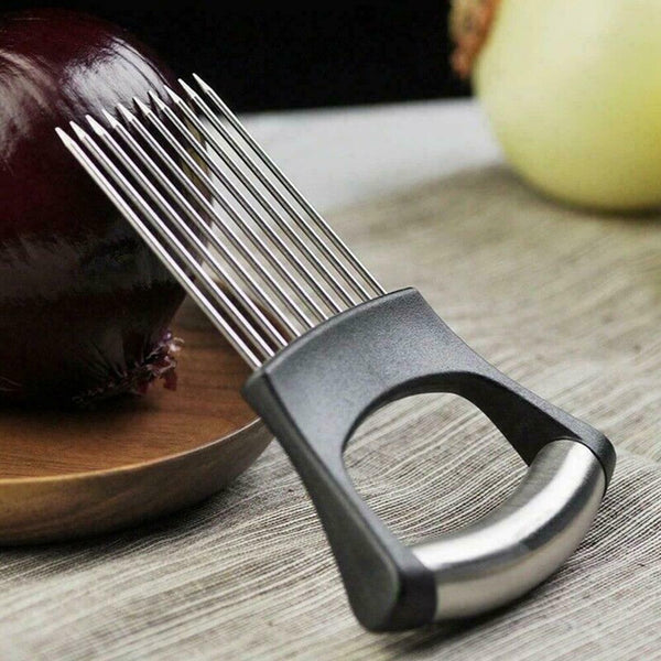 Food Slice Assistant Onion Slicer Vegetable Cutter Fish Meat Potato Holder Tool