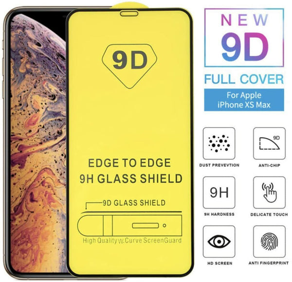 9D Guard Full Cover Tempered Glass Screen Protector For iPhone 8 Plus Black UK