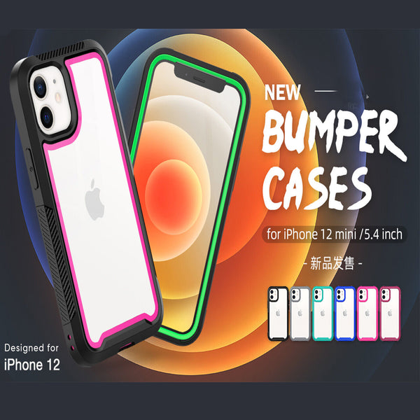 Heavy Duty Shockproof Hybrid Hard Tough Bumper Case For iPhone 12 Mini PC Cover