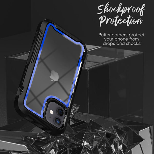 Heavy Duty Shockproof Hybrid Hard Tough Bumper Case For iPhone 12 Mini PC Cover