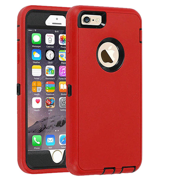 For iPhone 8 7 Plus Shockproof Silicone Shell Cover Heavy Duty Armor Case UK