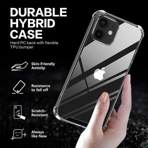 Case For Apple iPhone 12 PRO MAX Shockproof Clear Silicone TPU Gel Slim Cover UK