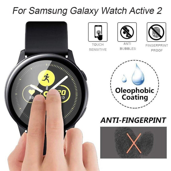 For Samsung Galaxy Watch Active 2 9D Film Tempered Glass Screen Protector Cover