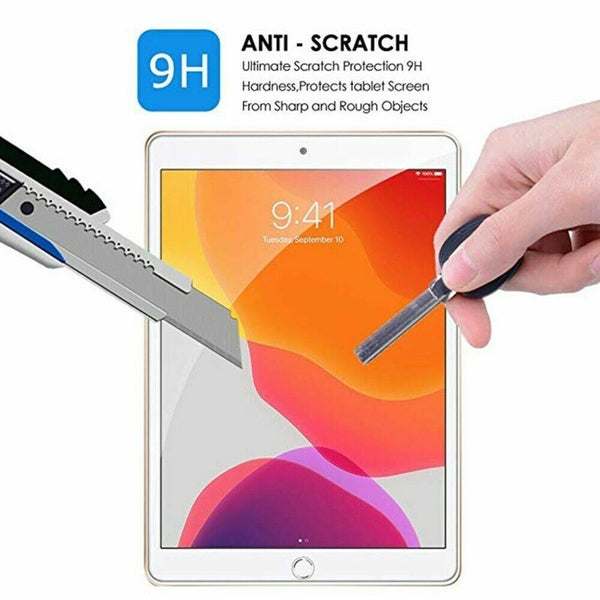 Screen Protector Genuine Tempered Glass 9H For iPad 7th Gen 10.2 2019 Cover - UK