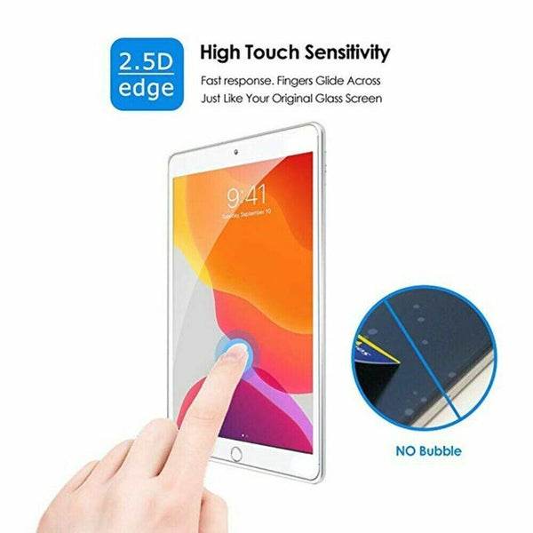 Screen Protector Genuine Tempered Glass 9H For iPad 7th Gen 10.2 2019 Cover - UK