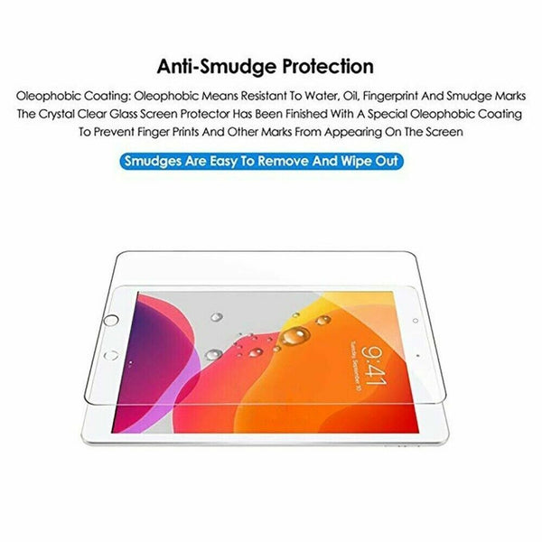 Screen Protector Genuine Tempered Glass 9H For iPad 7th Gen 10.2 2019 Cover - UK