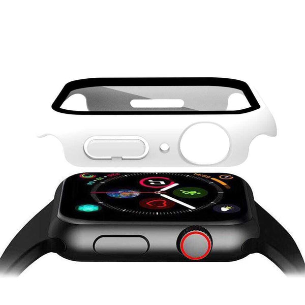 For Apple Watch 5 6 7 8 9 SE Ultra 2 40 44mm Hard Glass Screen Protector Case Cover