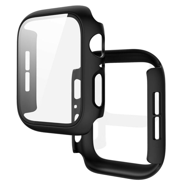 For Apple Watch 5 6 7 8 9 SE Ultra 2 40 44mm Hard Glass Screen Protector Case Cover