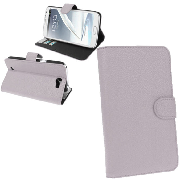 PU Leather Wallet Stand Holder Case For Samsung Galaxy Note 2 II N7100