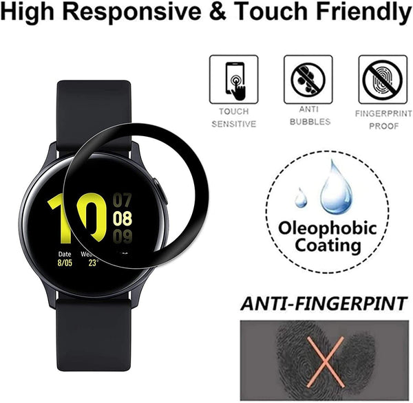 9D Tempered Glass Screen Protector Cover  For Samsung Galaxy Watch Active UK