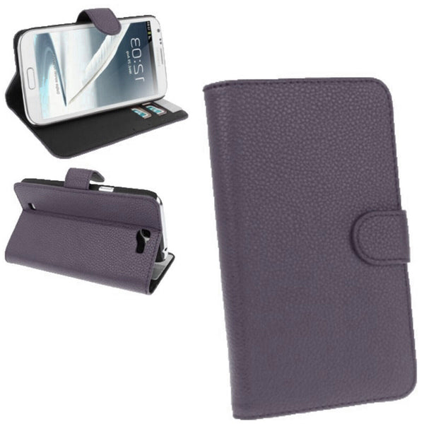 PU Leather Wallet Stand Holder Case For Samsung Galaxy Note 2 II N7100