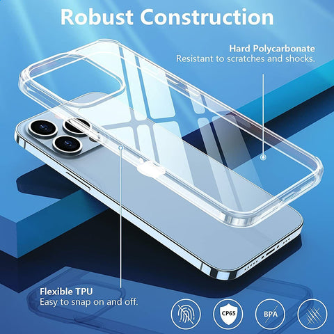 For Apple iPhone 13 Pro Max Case Clear Gel Shockproof Slim Thin Soft TPU Cover