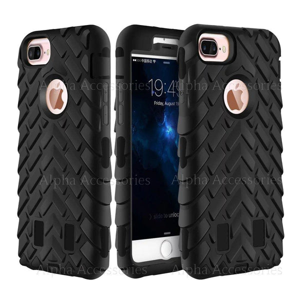 For iPhone 6s 6 Plus 7 8 Cases Tyre Grain Hybrid Shock Proof Grip Cover - UK