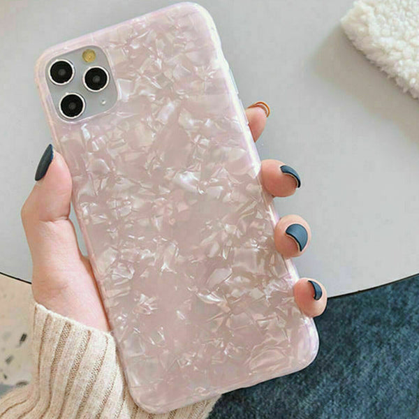 Case For iPhone 12 11 Pro Max XR XS 8 7 SE Marble Silicone Gel Shockproof Cover