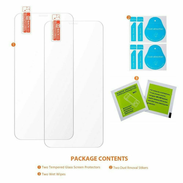 2 X Tempered Glass Gorilla 9H Screen Protector for Apple iPhone 12 Pro Max Mini