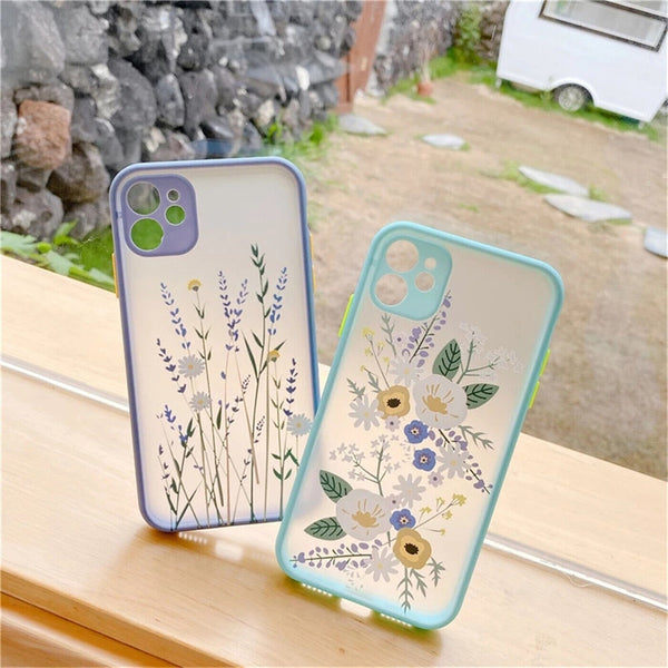 Case For iPhone 11 12 Pro X XR XS Slim Flower Pattern TPU  Shockproof Cover UK