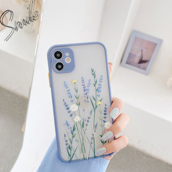 Case For iPhone 11 12 Pro X XR XS Slim Flower Pattern TPU  Shockproof Cover UK