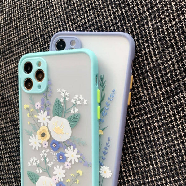 Case For iPhone 11 12 Pro X XR XS Slim Flower Pattern TPU  Shockproof Cover UK