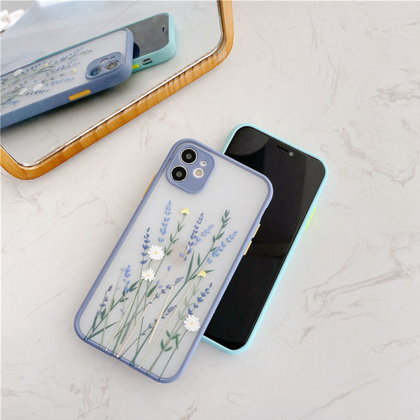 Case For iPhone 11 12 Pro X XR XS Slim Flower Pattern TPU  Shockproof Cover UK