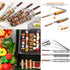 4X BBQ Grill Basket Net Kebab Barbecue Grilling Meat Vegetable Holder Tools-UK