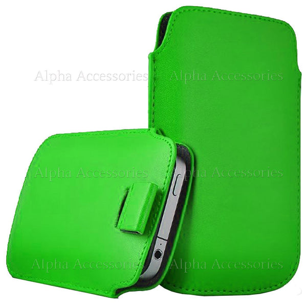 Pull Tab Case For Apple iPhone XS Premium Leather Pouch Slide In Cover Holster