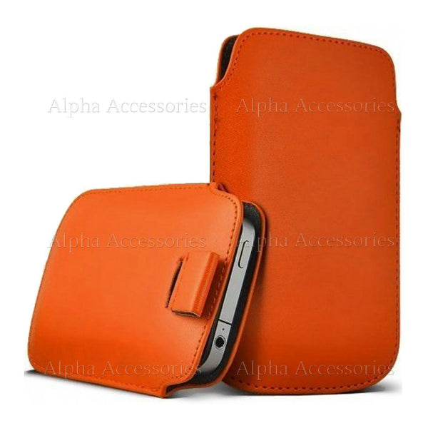 Pull Tab Case For Apple iPhone XS Premium Leather Pouch Slide In Cover Holster