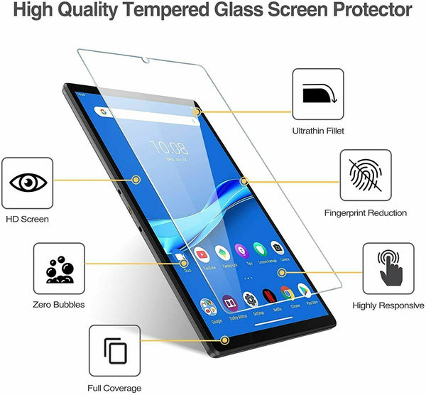 2 Pack Tempered Glass For Lenovo Tab M10 HD (TB-X306) 2nd Gen 10.1 Screen Cover