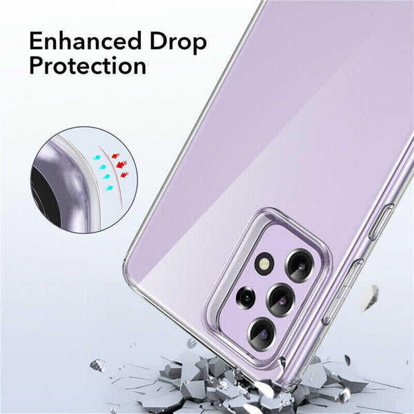 Case For Galaxy A14 A34 A54 Shockproof Soft Thin TPU Clear Transparent Cover UK