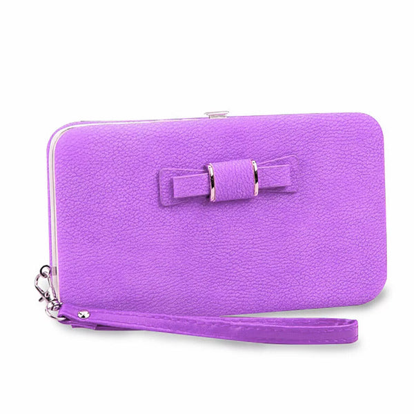 Women Leather Wallet Bifold Clutch Card Holder Purse Long Handbag For Ladies