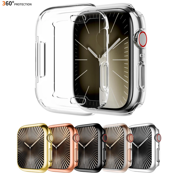 Case For Apple Watch 10 42mm/46mm Soft TPU Silicone Screen Protector Cover