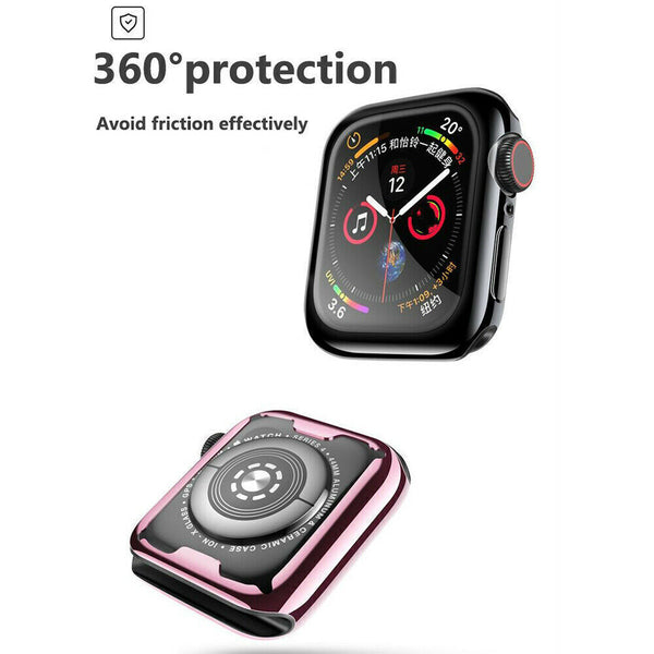 Case For Apple Watch 10 42mm/46mm Soft TPU Silicone Screen Protector Cover