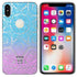 Slim TPU Gel Skin Case Cover For iPhone XS, 10 - Henna Blue/Pink - Alpha Accessories