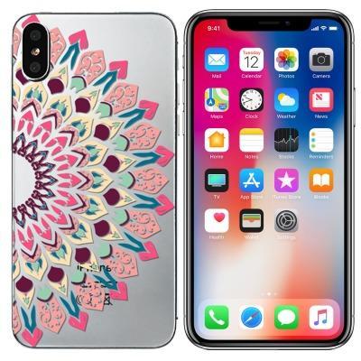 Slim TPU Gel Skin Case Cover For iPhone XS, 10 - Henna Pink/Brown - Alpha Accessories