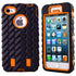 Tyre Grain Heavy Duty Hybrid Case Cover for iPhone SE / 5s / 5 - Orange - Alpha Accessories