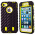 Tyre Grain Heavy Duty Hybrid Case Cover for iPhone SE / 5s / 5 - Yellow - Alpha Accessories