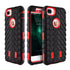 Tyre Grain Heavy Duty Hybrid Case Cover for iPhone 6 / 7 / 8 - Red - Alpha Accessories