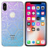 Slim TPU Gel Skin Case Cover For iPhone XS, 10 - Purple/Light blue - Alpha Accessories