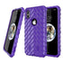 Tyre Grain Heavy Duty Hybrid Case Cover for iPhone XS  - Full Purple - Alpha Accessories