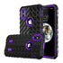 Tyre Grain Heavy Duty Hybrid Case Cover for iPhone X  - Purple - Alpha Accessories