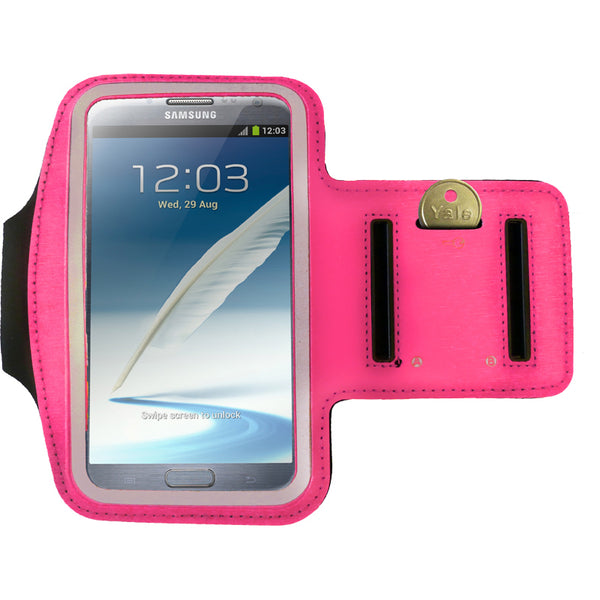 Sports Running Armband Case Cover Galaxy Note - Pink - Alpha Accessories