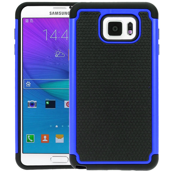 Shock Proof Dual Layer Defender Case For Galaxy Note 5 (N920) - Blue - Alpha Accessories